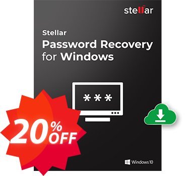 Stellar Password Recovery for WINDOWS Technician Coupon code 20% discount 