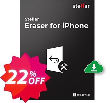 Stellar Eraser for iPhone Coupon code 22% discount 