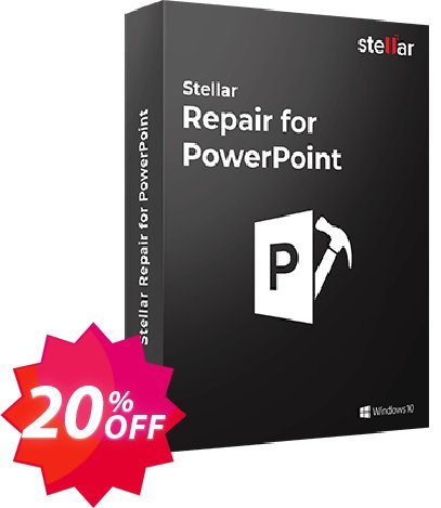 Stellar Repair for PowerPoint Coupon code 20% discount 