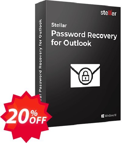 Stellar Password Recovery for Outlook Coupon code 20% discount 