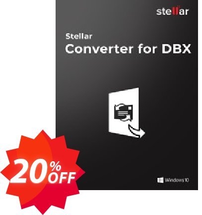 Stellar DBX to PST Converter Coupon code 20% discount 
