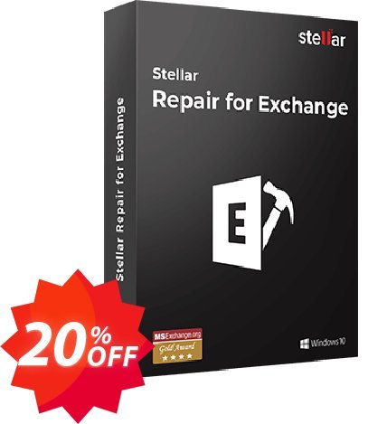 Stellar Repair for Exchange Coupon code 20% discount 
