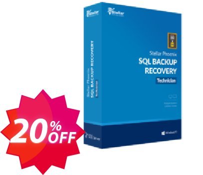 Stellar Repair for SQL Backup Coupon code 20% discount 