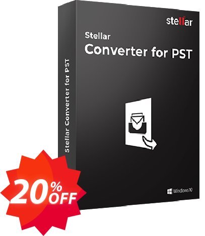 Stellar Outlook PST to MBOX Converter Coupon code 20% discount 