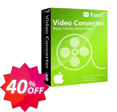 Faasoft Video Converter for MAC Coupon code 40% discount 