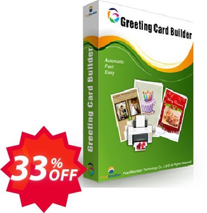 Greeting Card Builder Coupon code 33% discount 