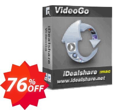 iDealshare VideoGo for MAC, Lifetime  Coupon code 76% discount 
