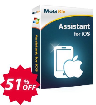 MobiKin Assistant for iOS - Yearly, 2-5 PCs Plan Coupon code 51% discount 