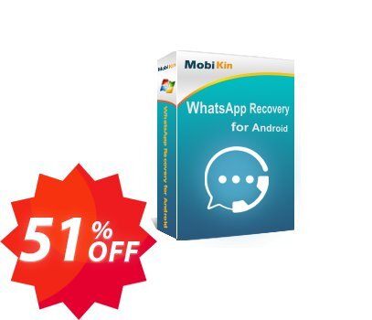 MobiKin WhatsApp Recovery for Android - Lifetime, 9 Devices, 3 PCs Plan Coupon code 51% discount 