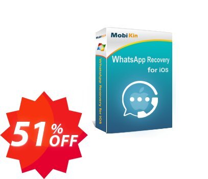MobiKin WhatsApp Recovery for iOS - Lifetime, 9 Devices, 3 PCs Plan Coupon code 51% discount 