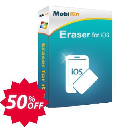 MobiKin Eraser for iOS - Lifetime, 6-10PCs Coupon code 50% discount 
