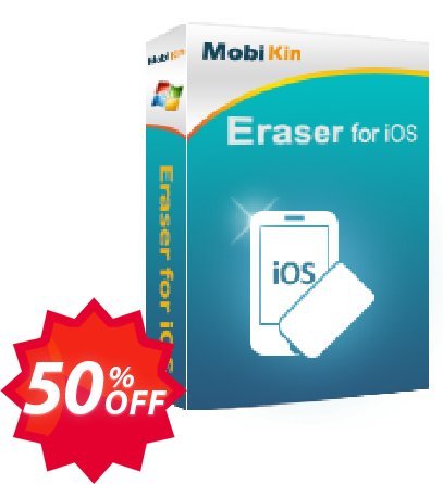 MobiKin Eraser for iOS - Yearly, 11-15PCs Plan Coupon code 50% discount 
