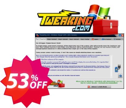 Tweaking.com WINDOWS Repair Pro v4, 3 PC Plan  Coupon code 53% discount 