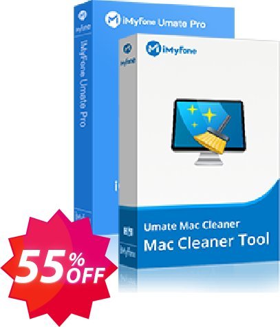 Bundle: iMyfone Umate Pro + Umate MAC Cleaner Coupon code 55% discount 