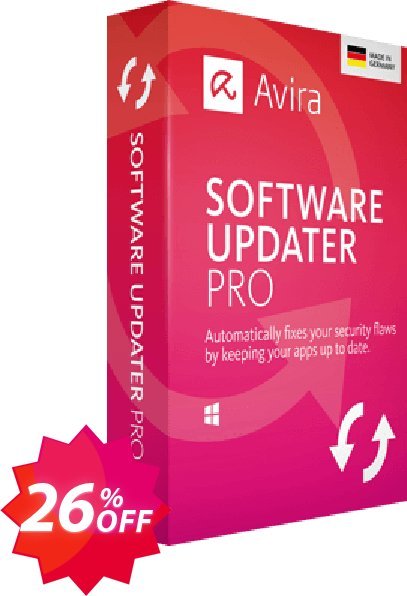 Avira Software Updater Pro Coupon code 26% discount 