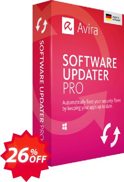 Avira Software Updater Pro Coupon code 26% discount 