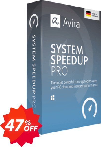 Avira System Speedup Pro Coupon code 47% discount 