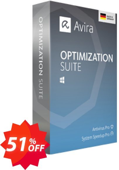 Avira Optimization Suite, 2 years  Coupon code 51% discount 