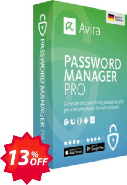 Avira Password Manager Coupon code 13% discount 