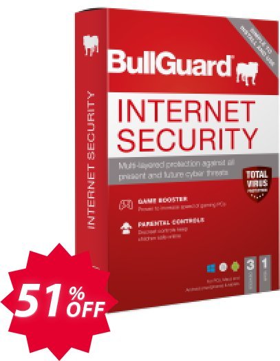 BullGuard Internet Security 2021 Coupon code 51% discount 