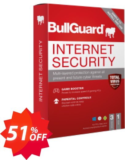 BullGuard Internet Security 2021 Coupon code 51% discount 