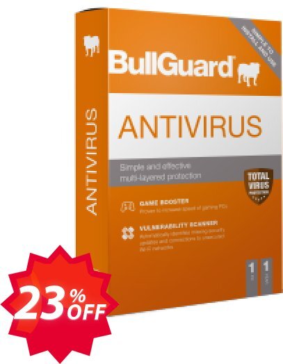 BullGuard Antivirus 2021 Coupon code 23% discount 