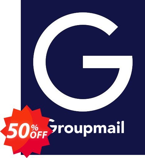 GroupMail Personal Plan Coupon code 50% discount 