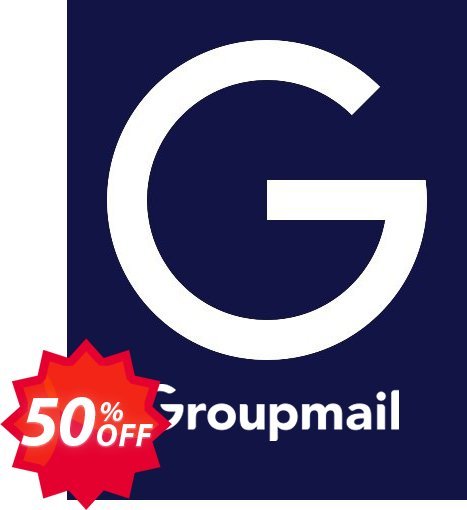 GroupMail Business Plan Coupon code 50% discount 