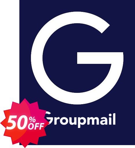 GroupMail Marketing Plan Coupon code 50% discount 