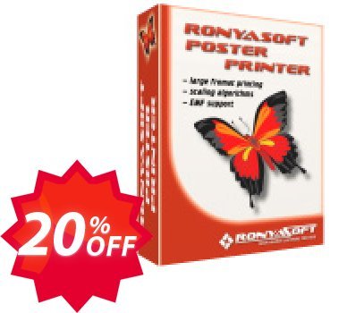 RonyaSoft Poster Printer, Enterprise Plan  Coupon code 20% discount 