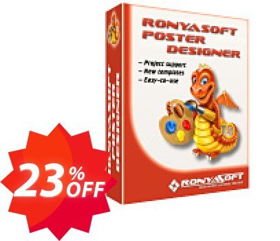 RonyaSoft Poster Designer Coupon code 23% discount 