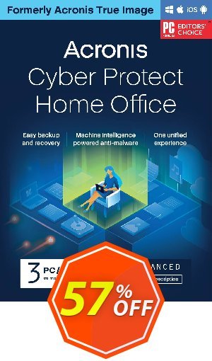 Acronis Cyber Protect Home Office Advanced Coupon code 57% discount 