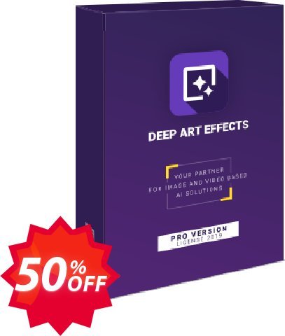 Deep Art Effects One-time purchase Coupon code 50% discount 