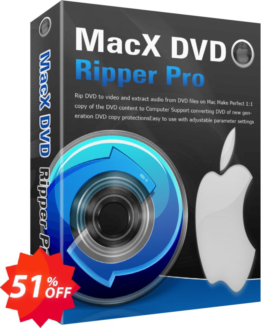 MACX DVD Ripper Pro STANDARD, 3-Month  Coupon code 51% discount 