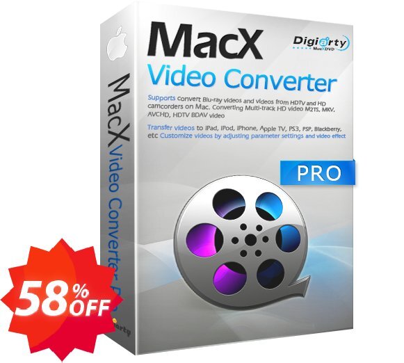 MACX Video Converter Pro PREMIUM, Yearly  Coupon code 58% discount 