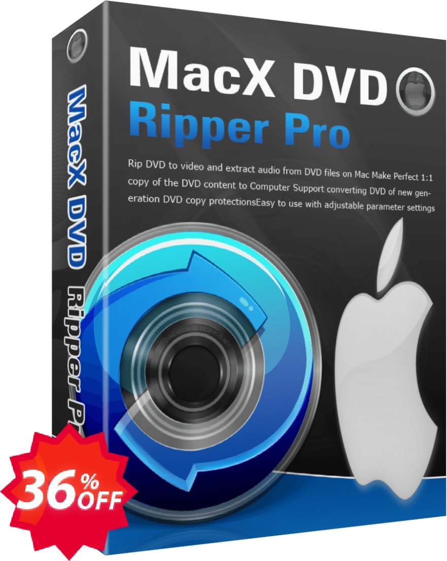 MACX DVD Ripper Pro, Family Plan  Coupon code 36% discount 