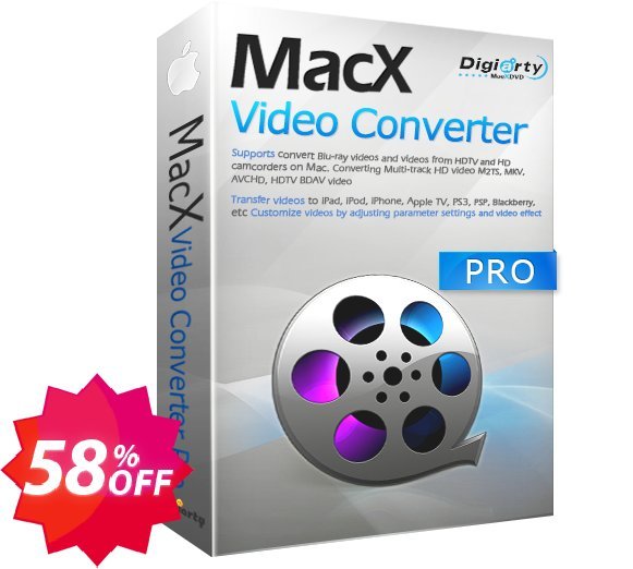 MACX Video Converter Pro Coupon code 58% discount 