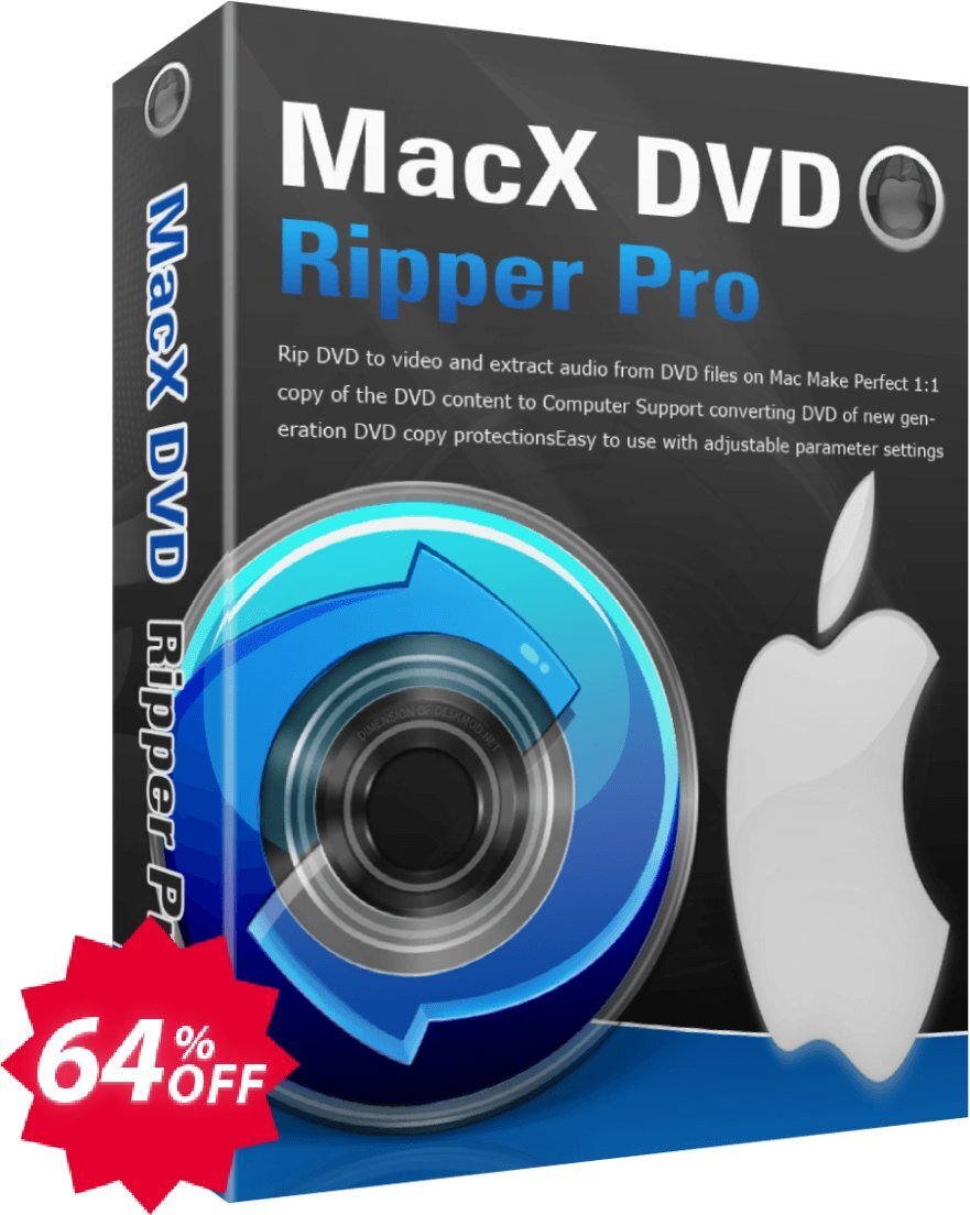 MACX DVD Ripper Pro Lifetime Coupon code 64% discount 