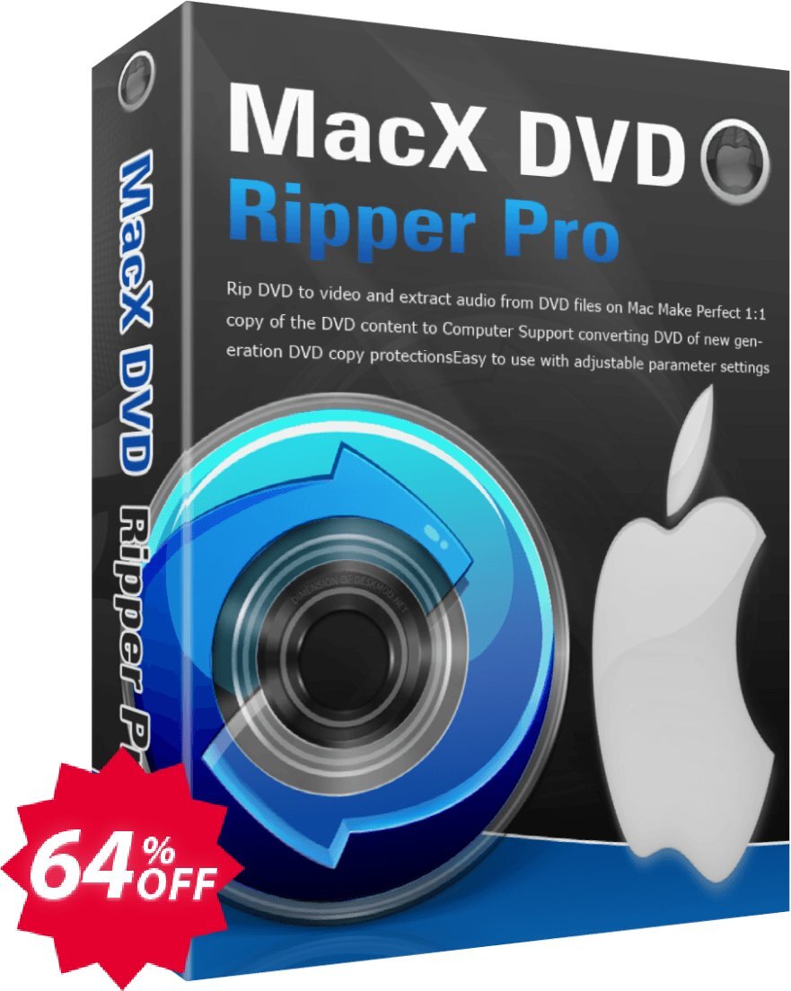 MACX DVD Ripper Pro Lifetime Coupon code 64% discount 