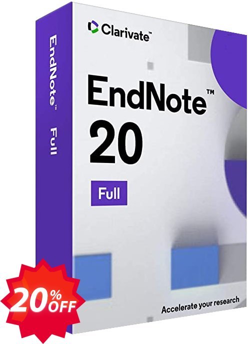 Endnote Upgrade Plan Coupon code 20% discount 