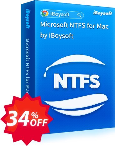 iBoysoft NTFS for MAC Coupon code 34% discount 