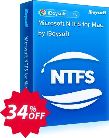 iBoysoft NTFS for MAC Coupon code 34% discount 