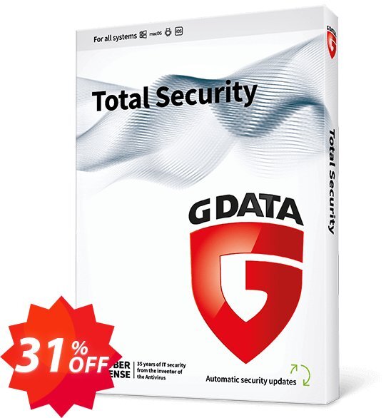 GDATA Total Security Coupon code 31% discount 