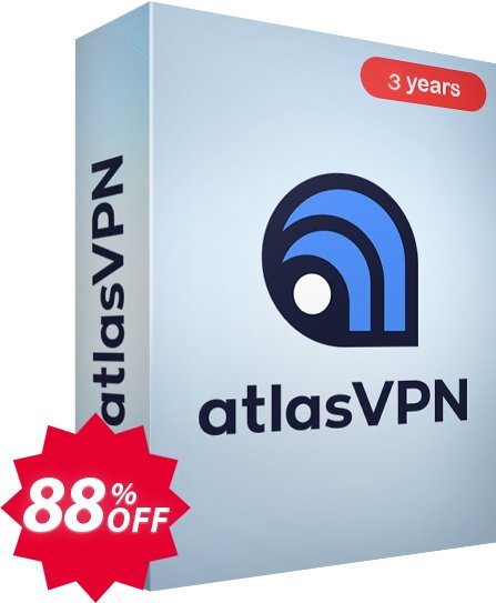 AtlasVPN 3 years Coupon code 88% discount 