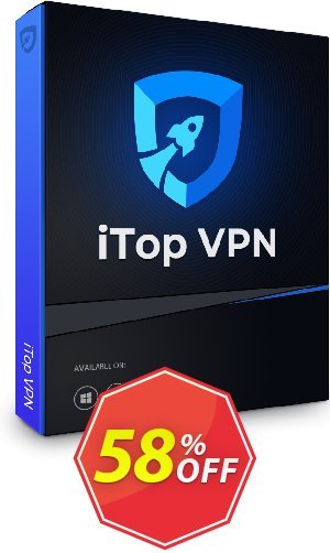 iTop VPN for MAC, 3 Months  Coupon code 58% discount 