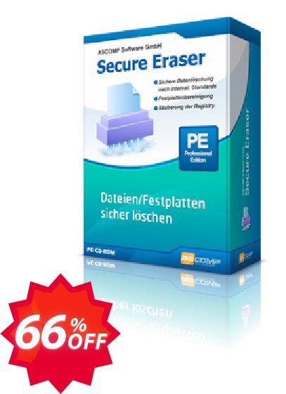 ASCOMP Secure Eraser Coupon code 66% discount 