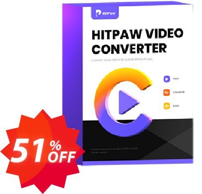 HitPaw Video Converter for MAC Coupon code 51% discount 