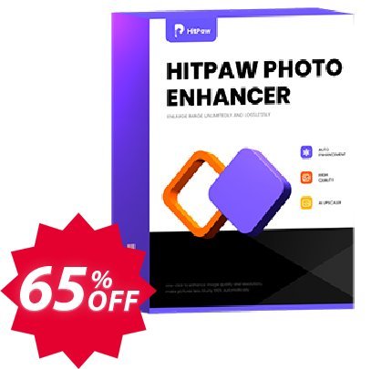 HitPaw Photo Enhancer Lifetime Coupon code 65% discount 