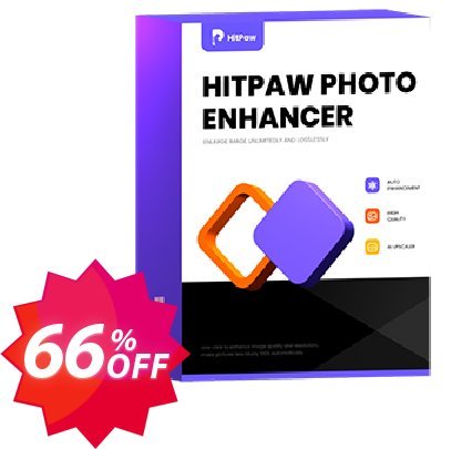 HitPaw Photo Enhancer, Monthly  Coupon code 66% discount 