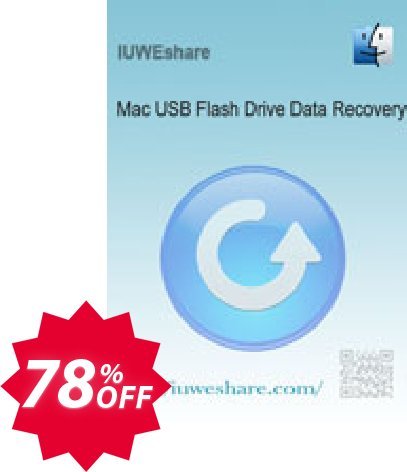 IUWEshare MAC USB Flash Drive Data Recovery Coupon code 78% discount 
